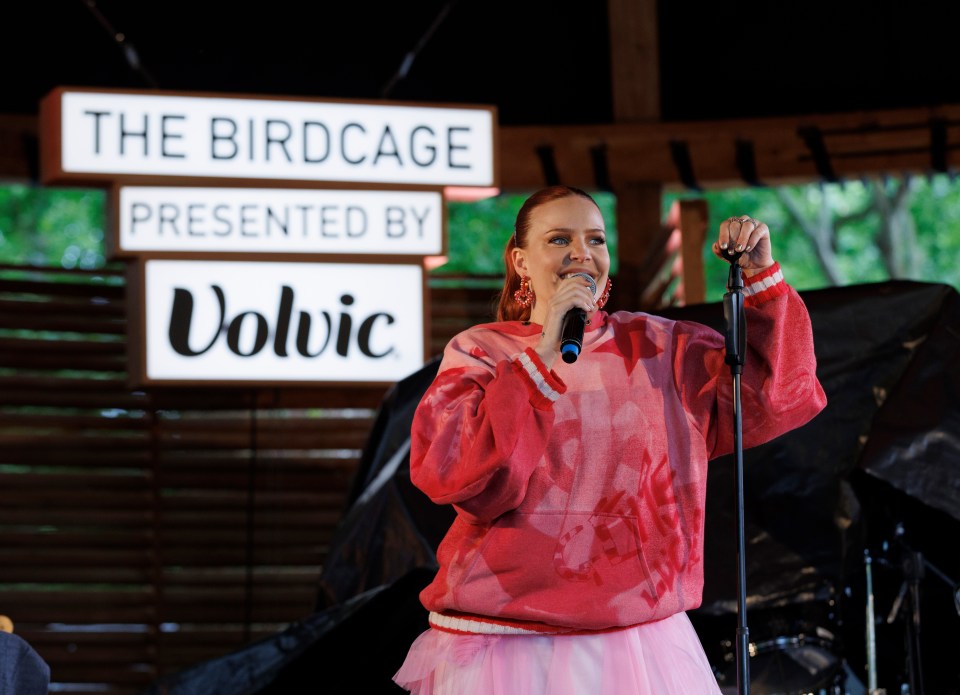 Anne-Marie appears in the Volvic VIP HydeAway at American Express presents BST Hyde Park