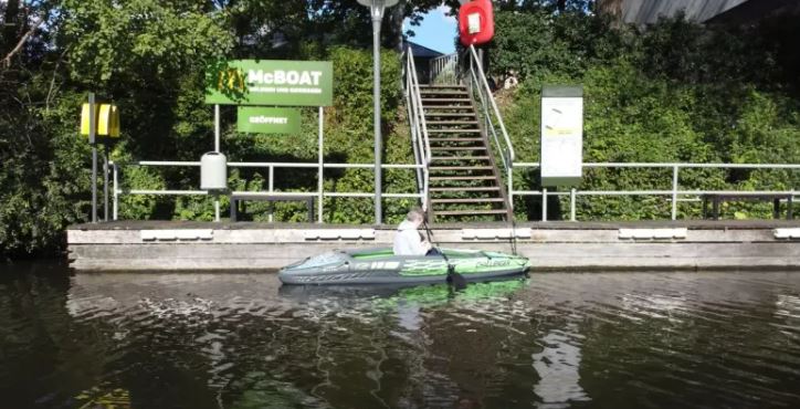 The McBoat has been open at the Hamburg restaurant since 2015