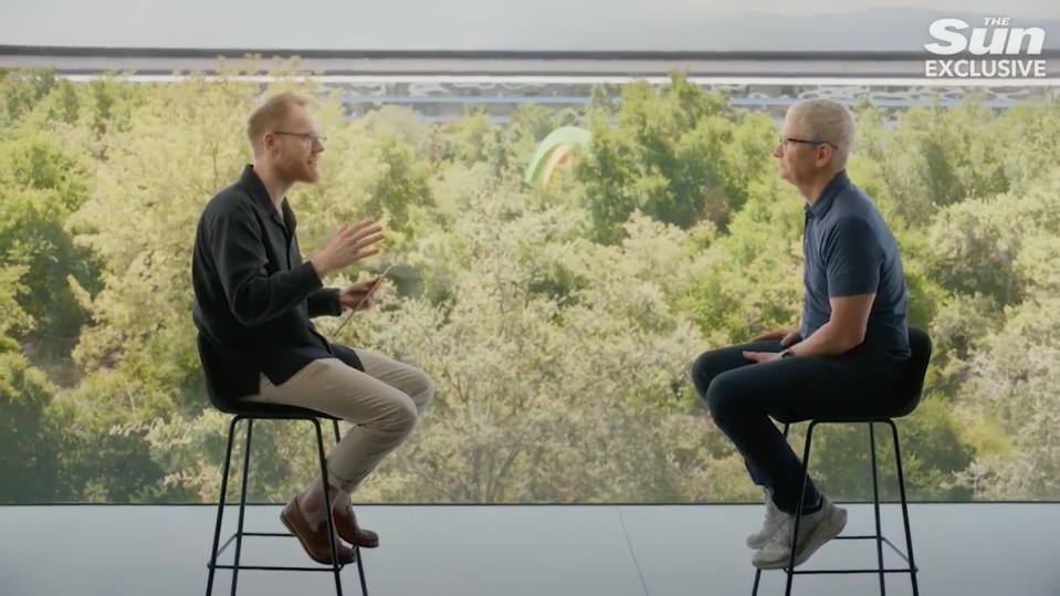 The Sun sat down with Tim at Apple Park in Cupertino, California