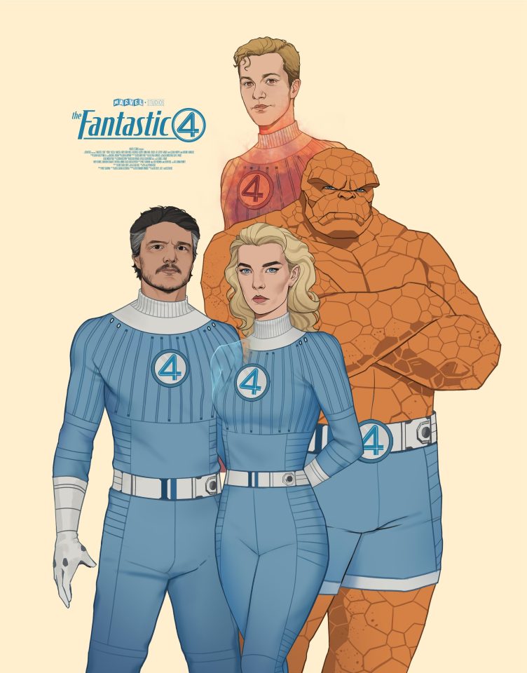 The new Marvel film Fantastic Four will feature Pedro Pascal, Vanessa Kirby and Joseph Quinn - but not Anya Taylor-Joy