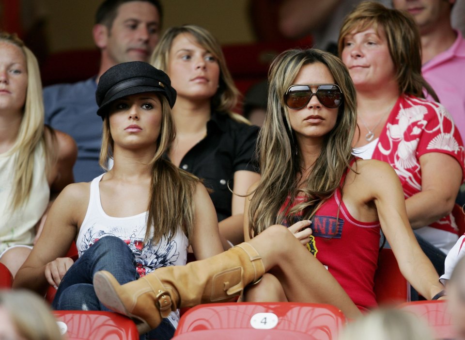 Legendary WAGs Cheryl Tweedy and Victoria Beckham at the Euros in 2006