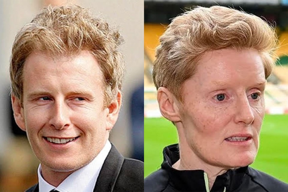 Patrick Kielty and Ireland’s women’s football team manager Eileen Gleeson