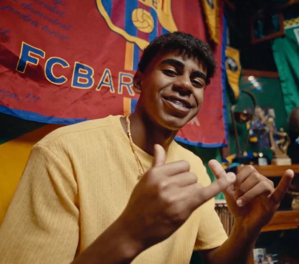 Lamine Yamal has starred in Barcelona's latest kit launch video