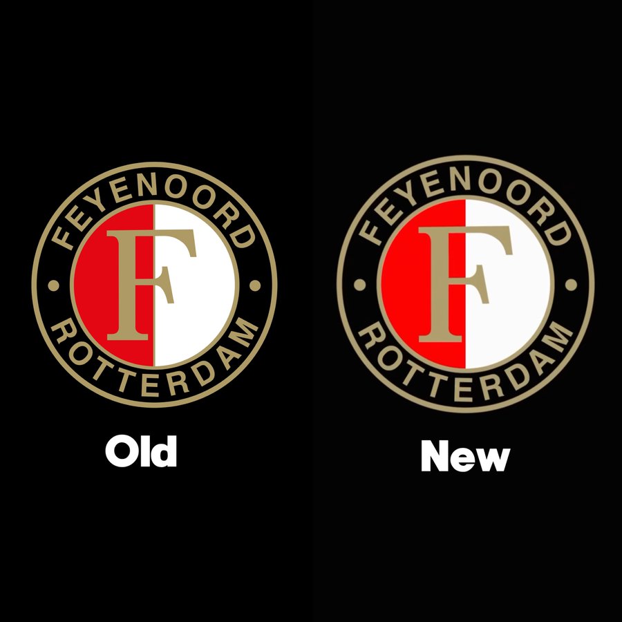 Feyenoord has updated the club crest