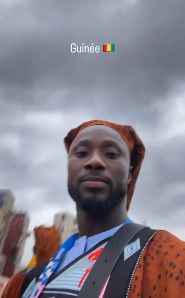 Naby Keita represented Guinea at the Olympic opening ceremony