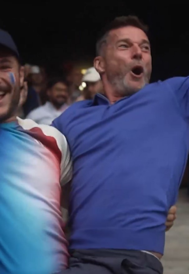 Fred went wild during France’s semi-final win in rugby sevens