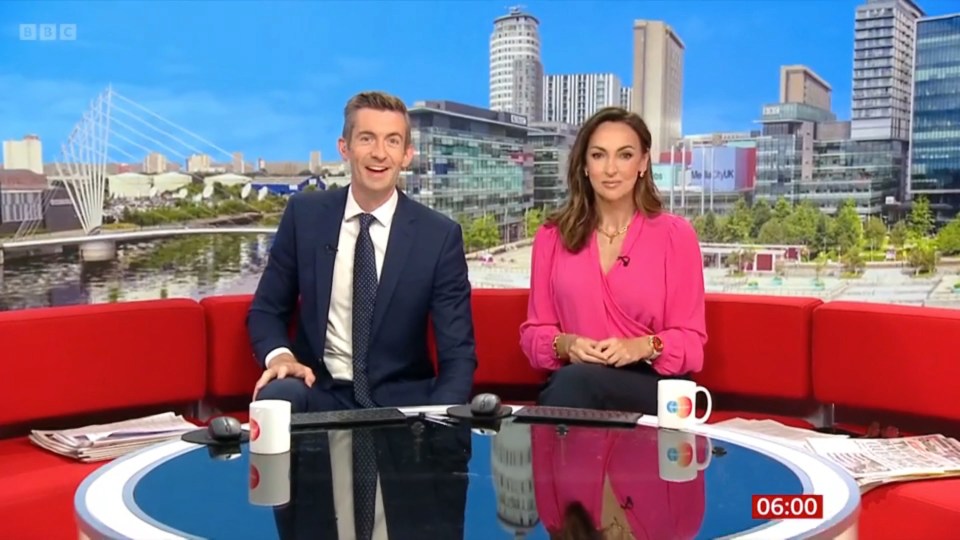 Sally Nugent and Ben Thompson were left in charge of BBC Breakfast this morning