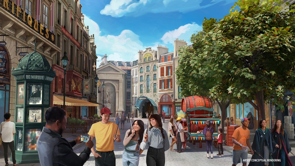 New images have revealed the Harry Potter land set to open at the new Epic Universe next year