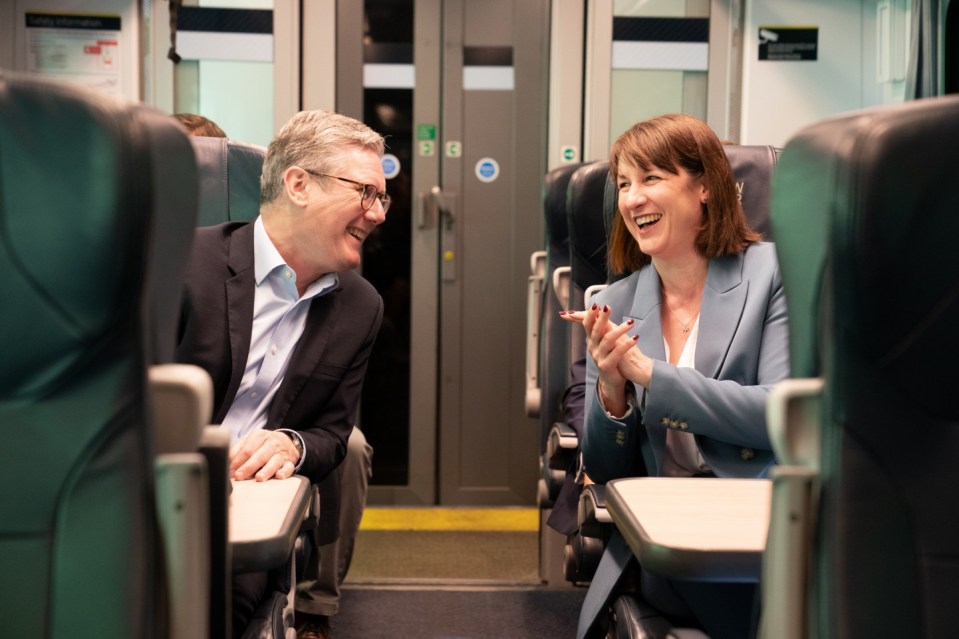 Rachel Reeves campaigning alongside Labour leader Sir Keir Starmer