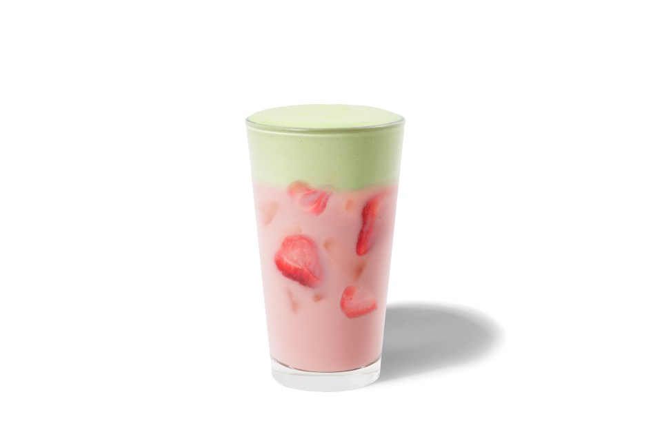 Pink coconut Refresha with matcha cold cream foam is also being added to menus