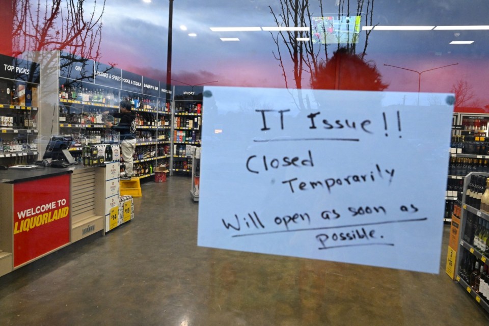 Stores have been forced to temporarily close due to the tech issues