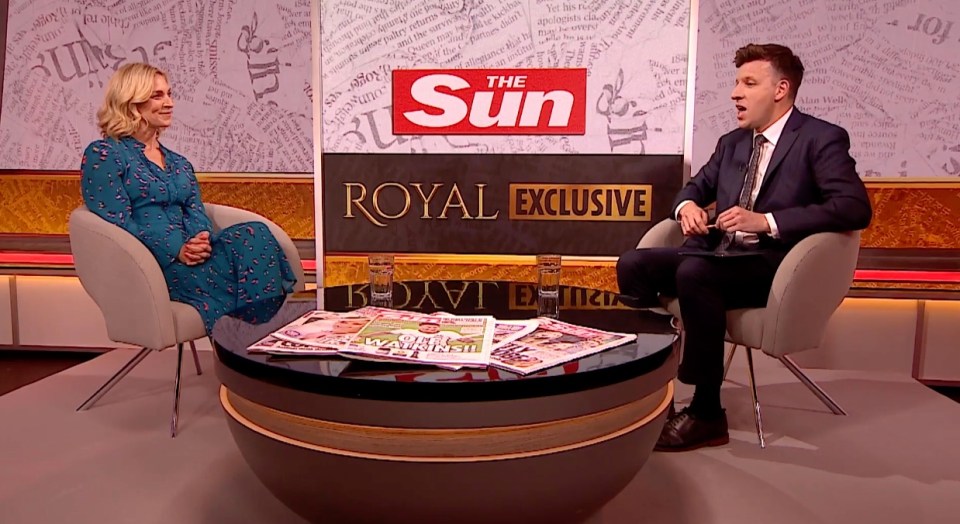 Sarah was chatting to The Sun's Royal Editor Matt Wilkinson for the paper's popular Royal Exclusive show