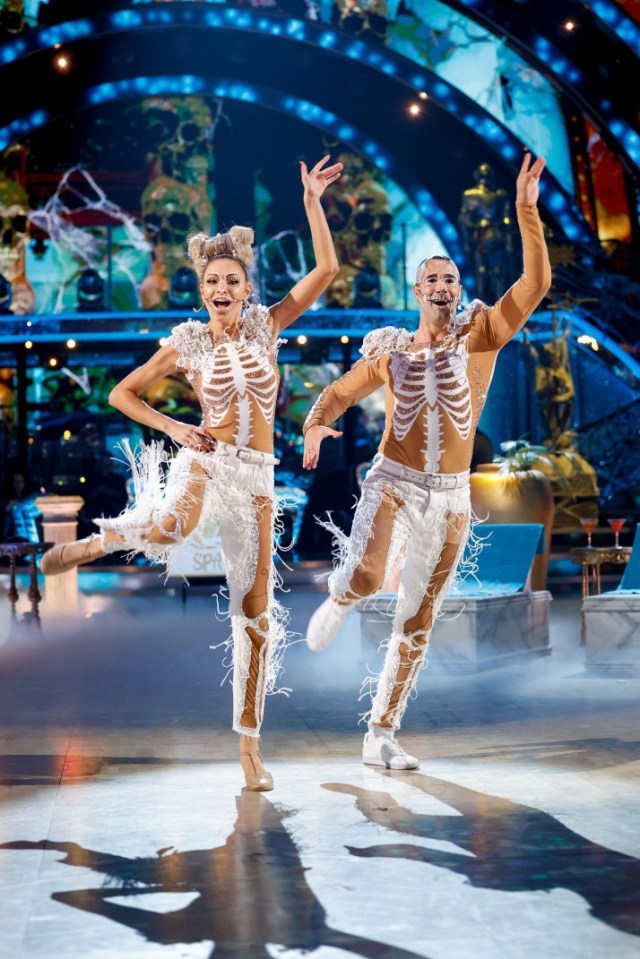 Zara and Graziano during the dress rehearsal for Halloween week