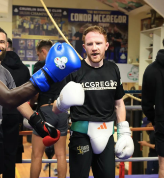 Fogarty training for his boxing debut