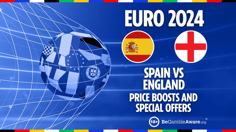 Spain vs England Euro 2024 betting boosts and promotions for existing customers