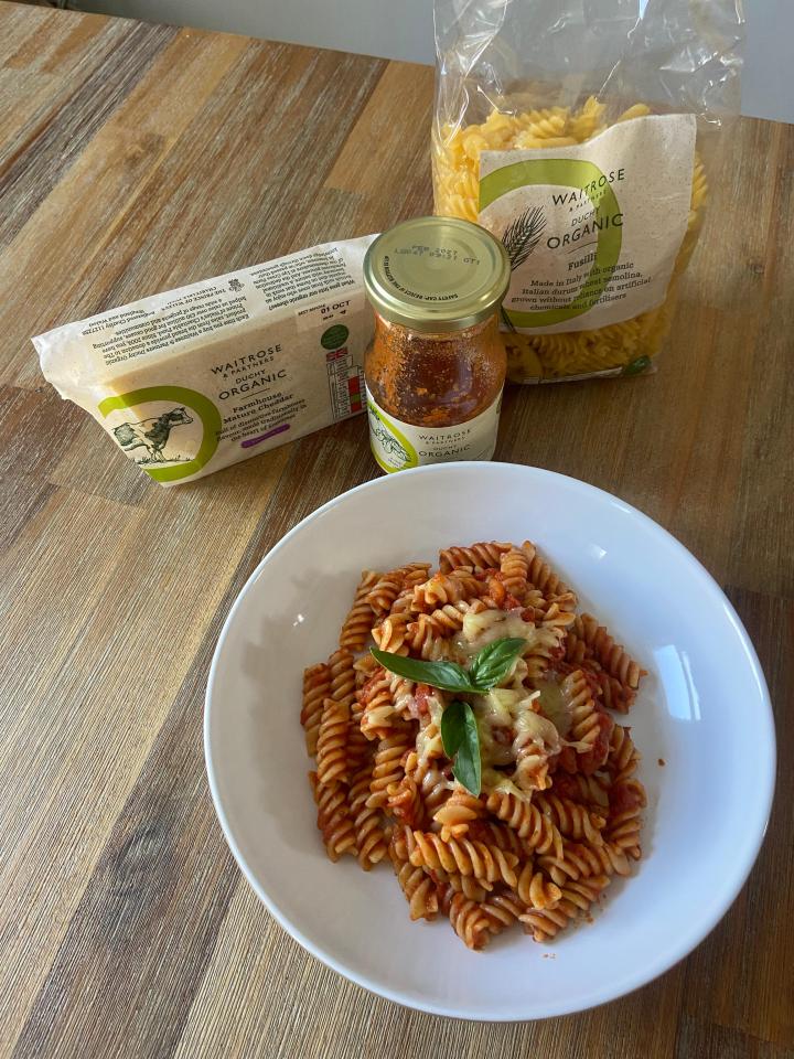 The Duchy pasta and cheese was cheaper than M&S, but the more expensive sauce packed a punch