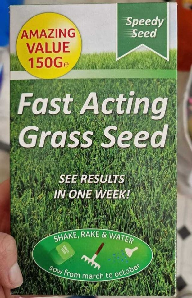 The seed is just £1 for a 150g box from Poundland