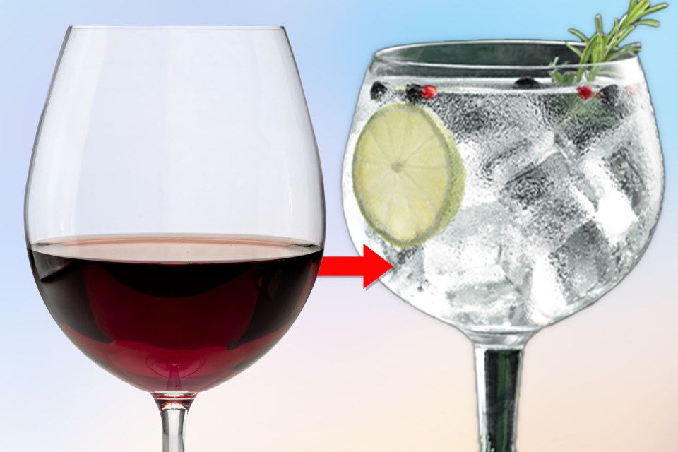 Clear spirits like gin and vodka can be better than red wine, beer and dark spirits