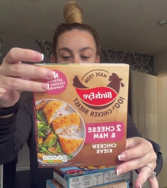 There were numerous chicken items in the haul, including these cheese and ham chicken kievs