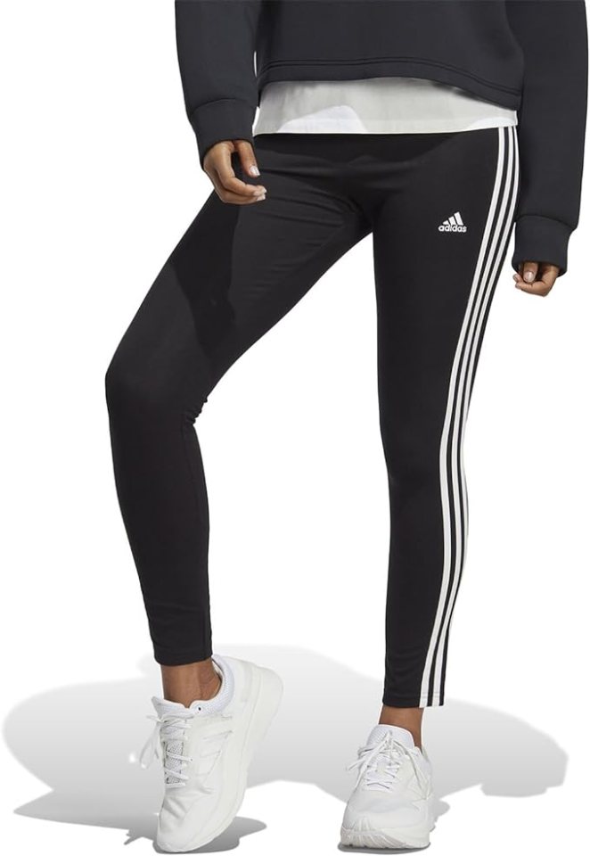 adidas Women's Essentials 3-stripes High-waisted Single Jersey Leggings