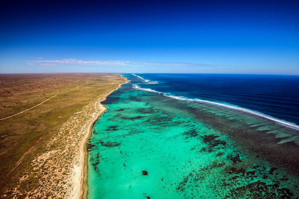 The nearby Ningaloo Marine Park and Reef is known for its whale sharks and hundreds of species of fish