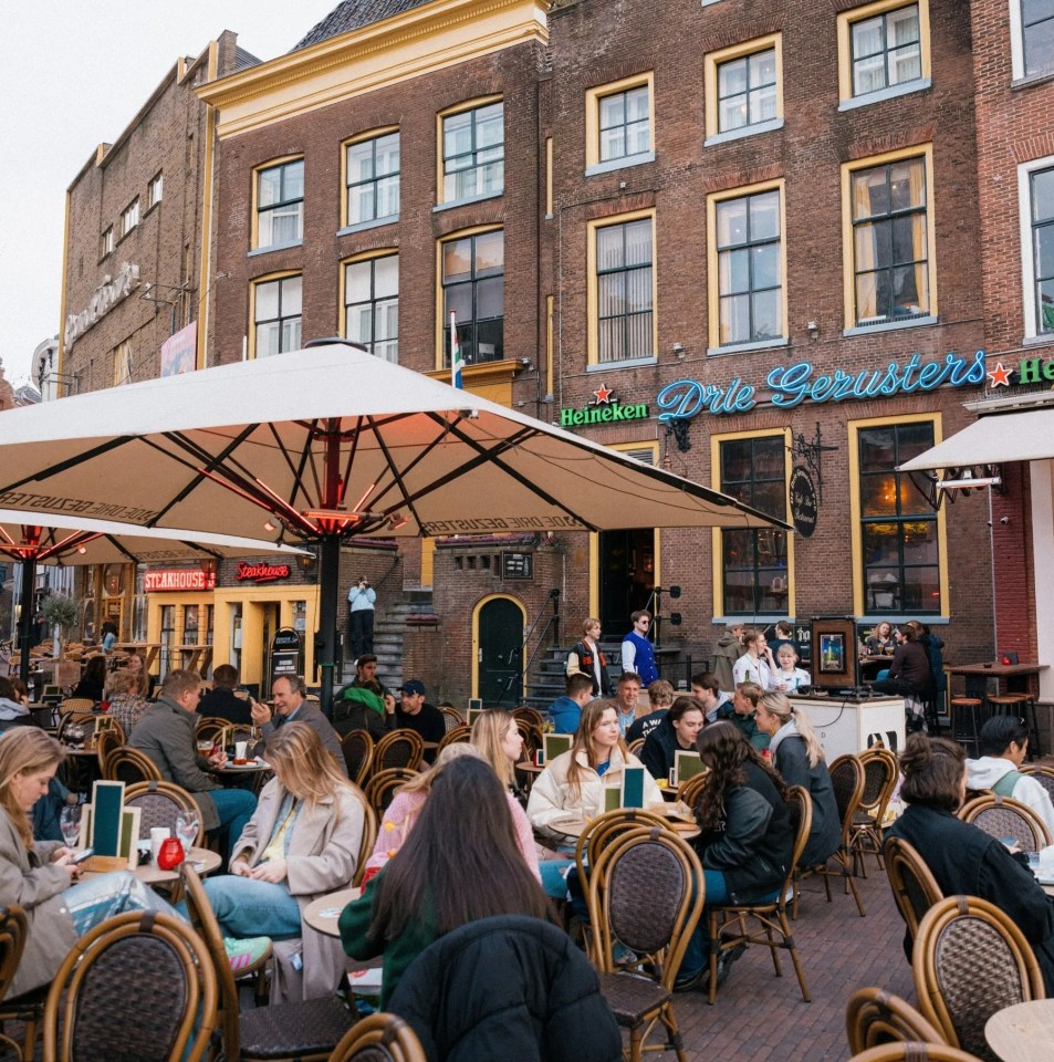 There's even an outdoor terrace for the warmer weather