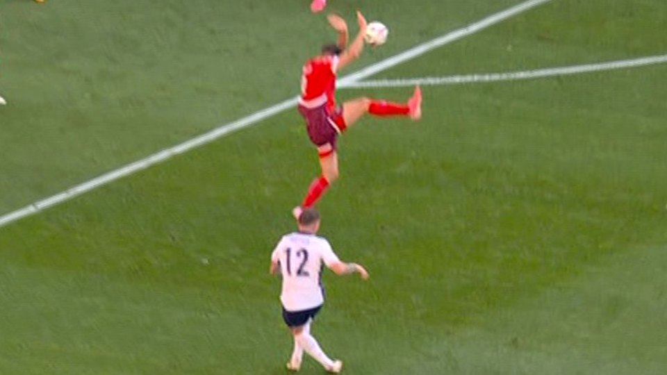 Remo Freuler sparked controversy by raising his arms to block the centre