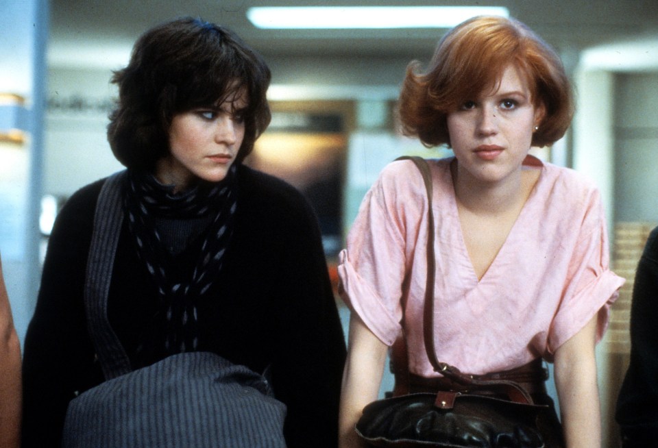 With Ally Sheedy in the Breakfast Club