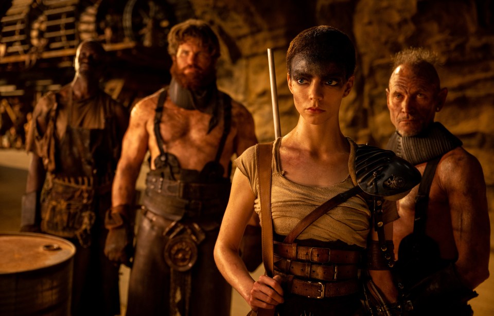 Anya Taylor-Joy as Furiosa in a film still from *Furiosa: A Mad Max Saga*.