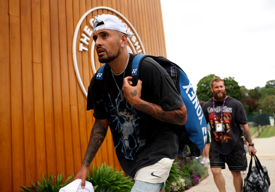 Kyrgios was at Wimbledon in 2023 when the wrist really flared up