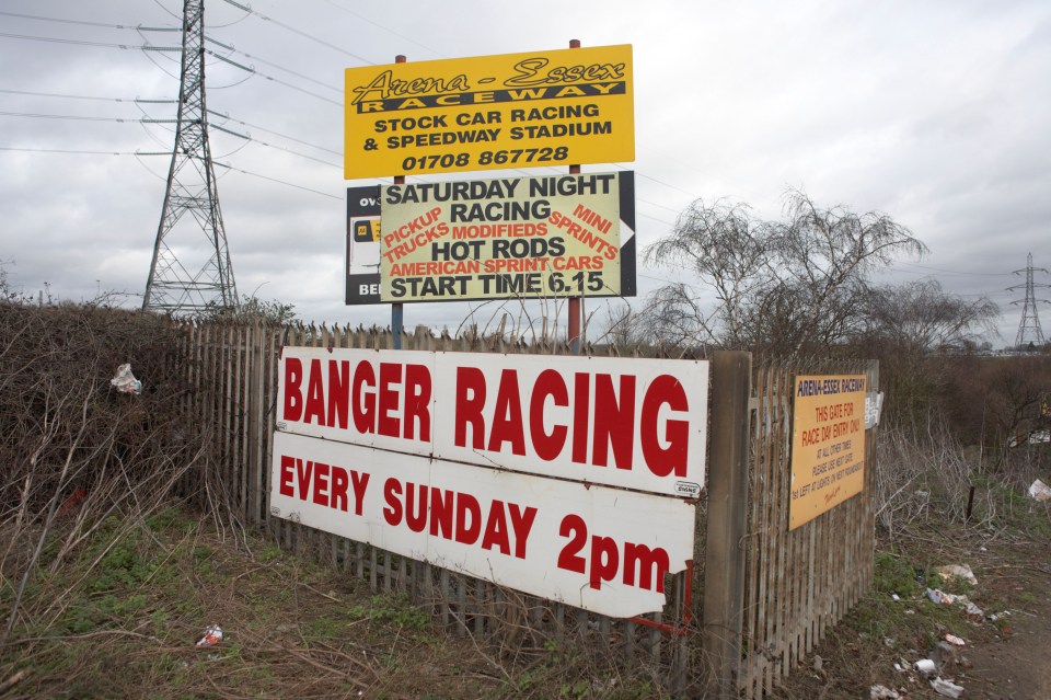 Banger racing took place every Sunday and on Bank Holiday Mondays