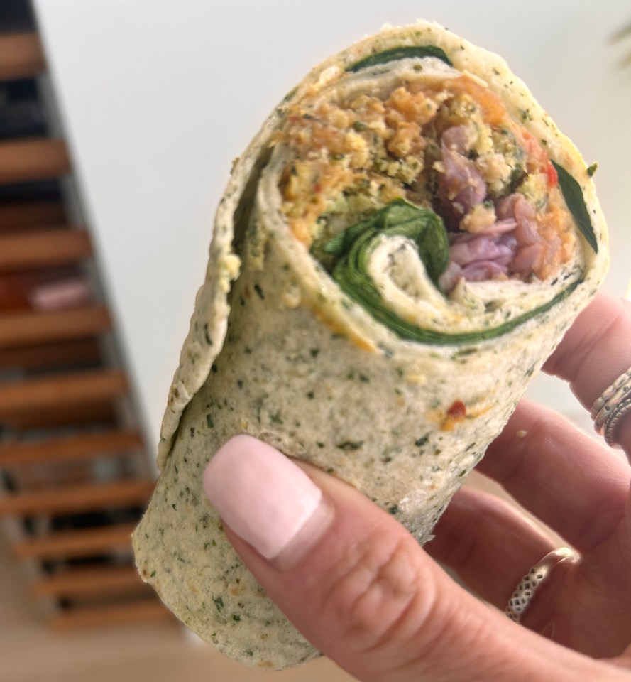 The wrap was soft, the falafel fresh and it was filling