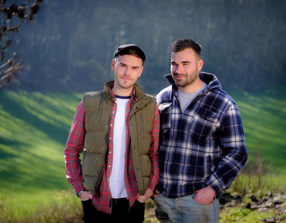 Brothers Frank and Harry Savage (green jacket) took part in the C4 reality show