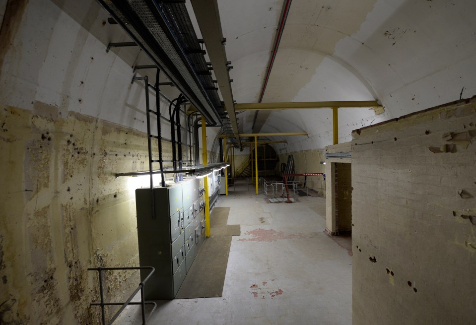 The underground structure housed important telecommunications equipment