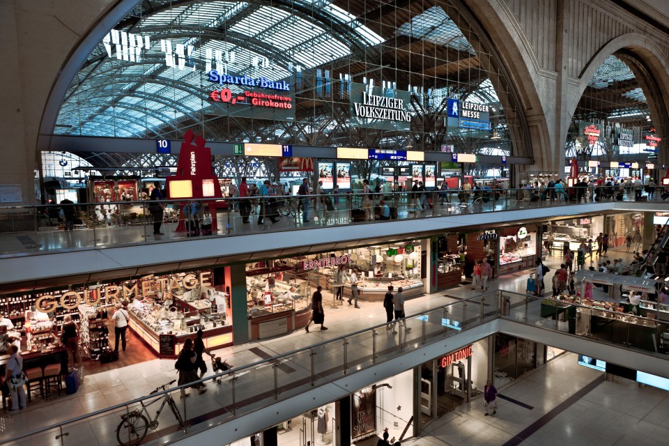 Leipzig Central Train Station first opened to the public in 1915, becoming one of the largest railway stations in the world.