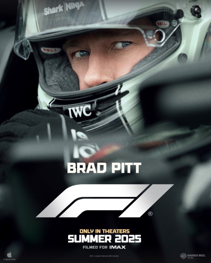 The movie poster confirmed the title of the film as 'F1'