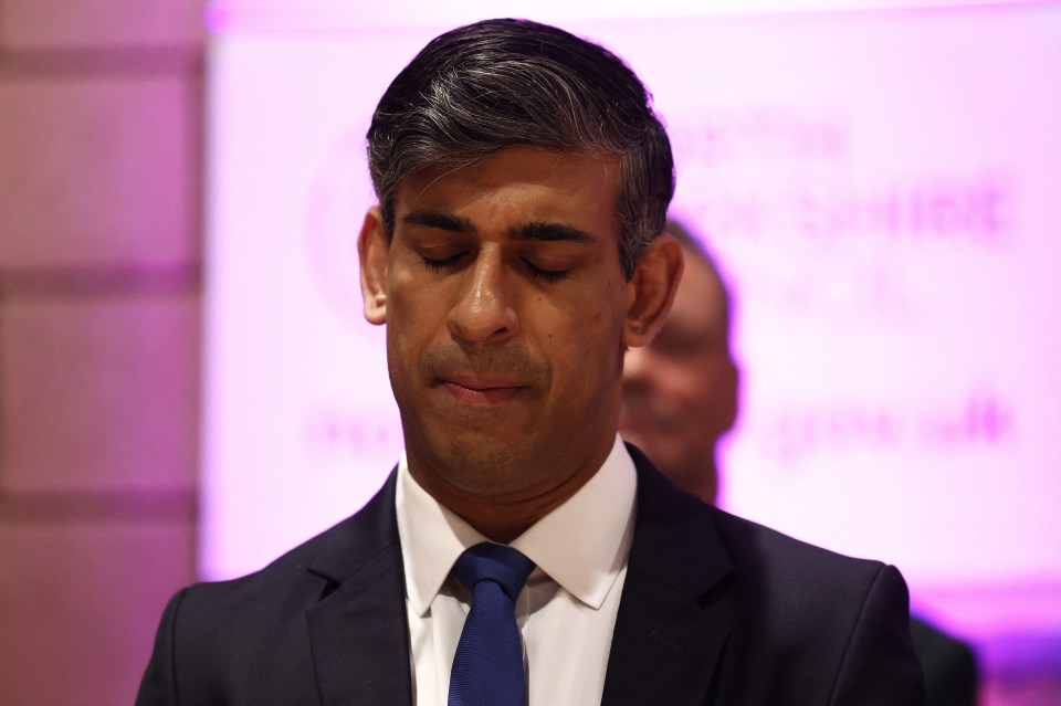 Rishi Sunak said he took 'responsibility' for his party's loss