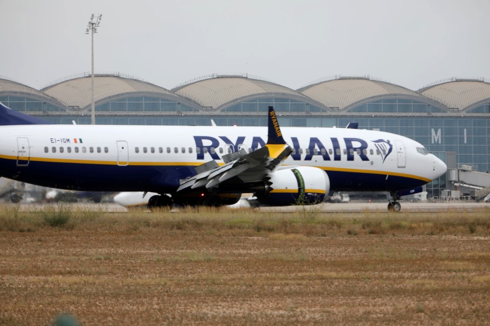 The Brit was due to board a Ryanair flight back to Leeds on Monday night