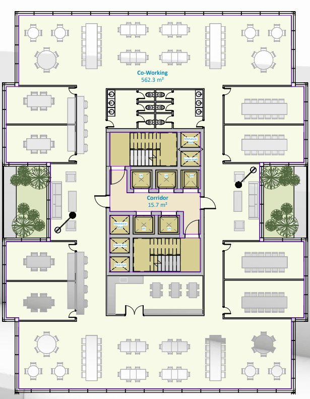 Office space: Plans for the Essex site also include room for an office area