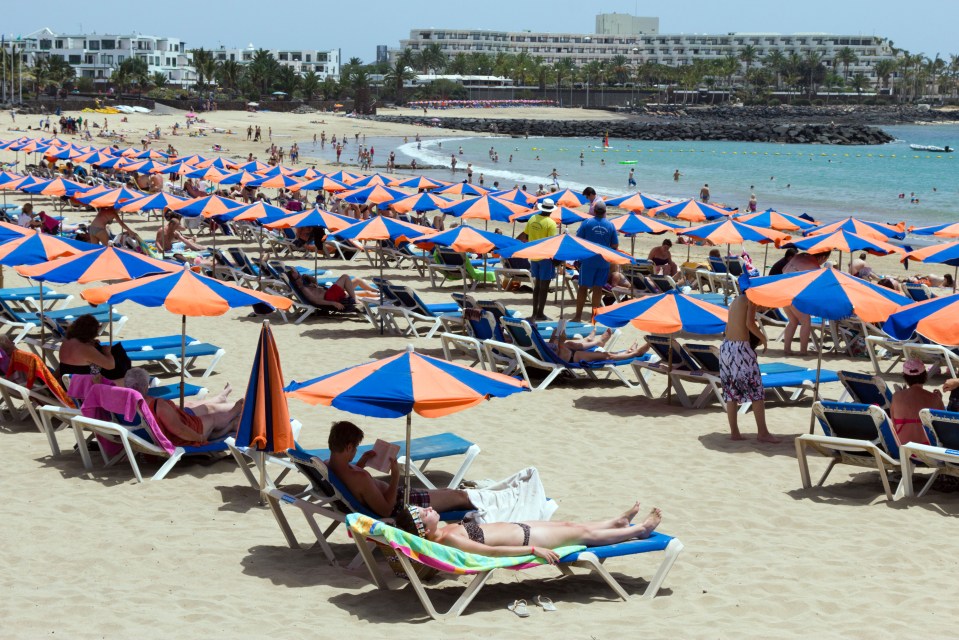 Tourists visiting Spain beaches have been warned of sunlounger shortage