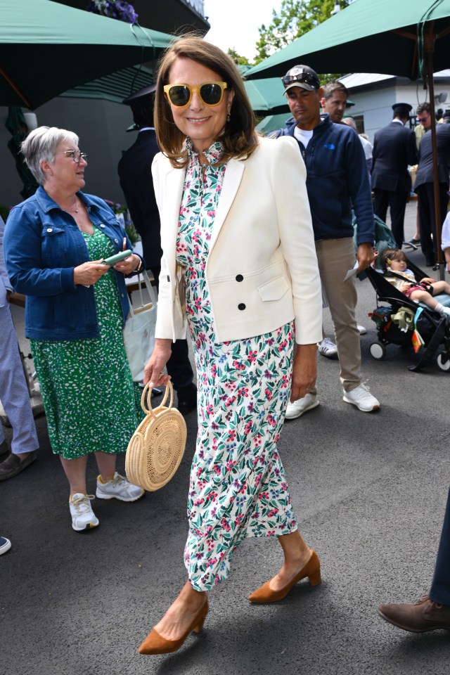 Carole Middleton went for a day out in SW19