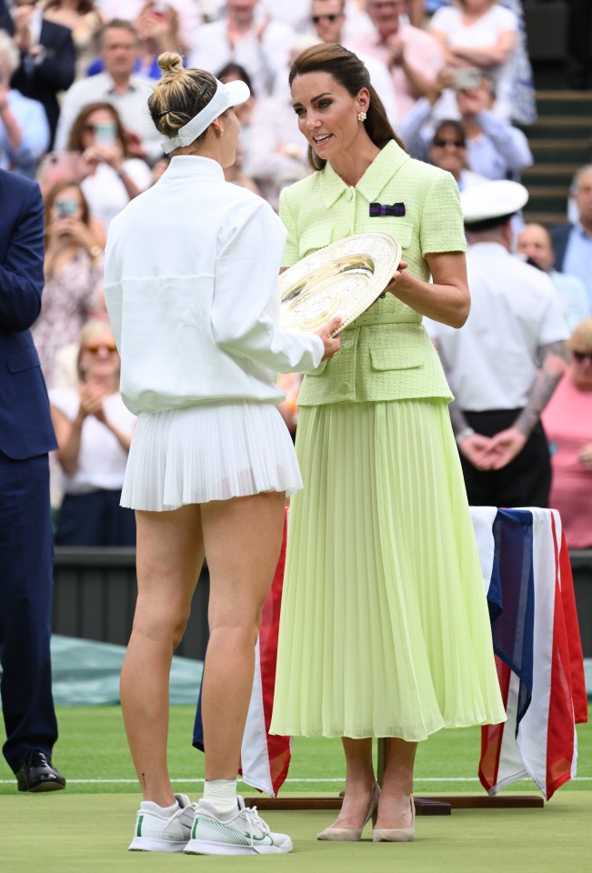 Princess Kate often attends Wimbledon in her role as patron of the All England Lawn Tennis Club