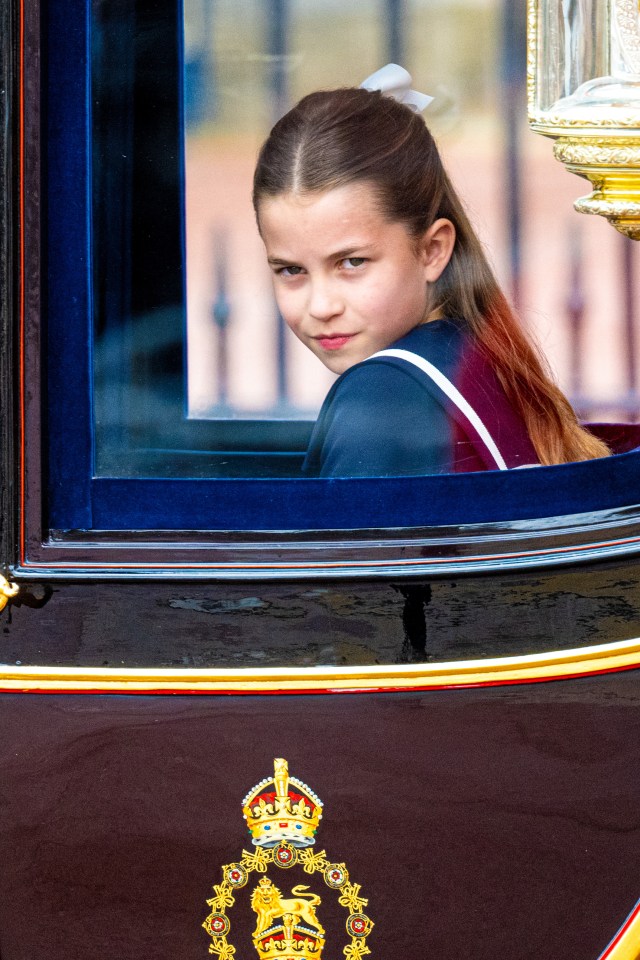 Royal fans spotted Charlotte's spooky resemblance with another family member during Trooping the Colour