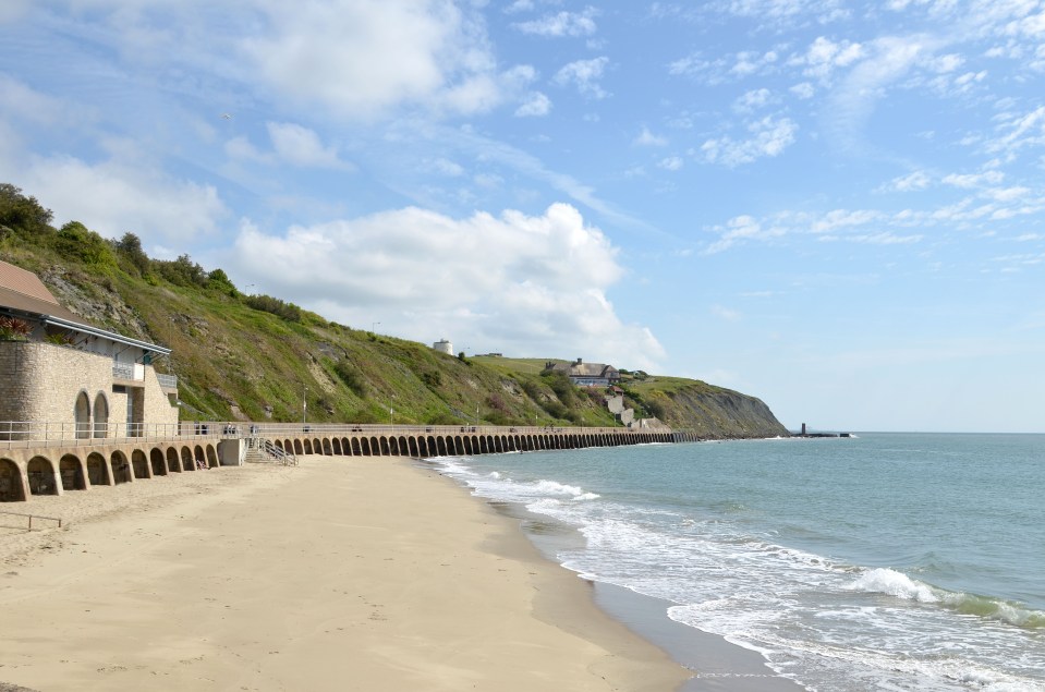 Folkestone has a rare Kent sandy beach - an hour from London