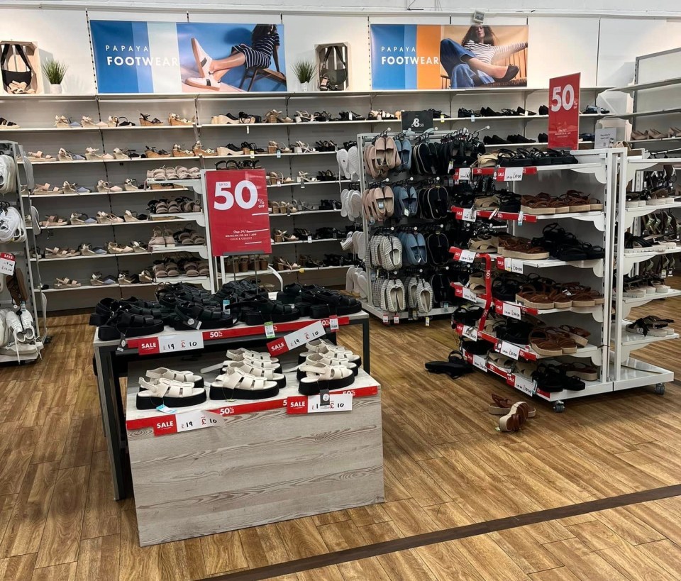 There are numerous shoes in the sale too