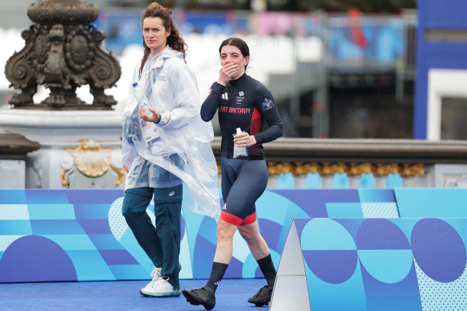 The Olympic star was in shock after her silver medal race