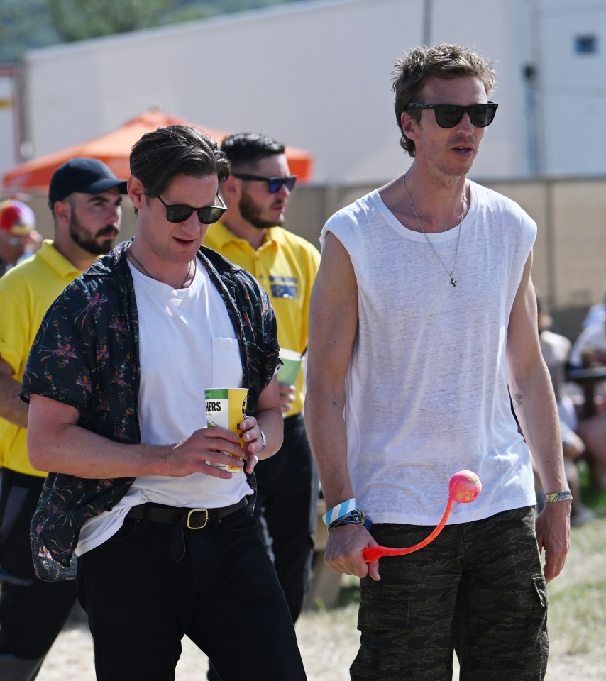 Former Doctor Who star Matt Smith was also spotted at the festival