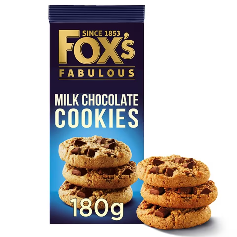 Fox’s milk chocolate cookies are £2 a pack at Tesco