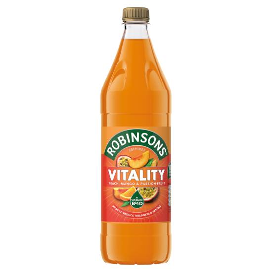 Robinsons Vitality peach, mango and passionfruit squash, £1.75 at Asda