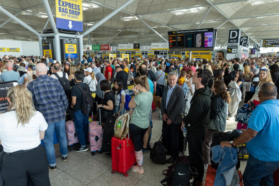 Stansted airport has been plunged into chaos with major disruptions continuing for hours